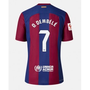 Barcelona Ousmane Dembele #7 Hemmatröja 2023-24 Kortärmad